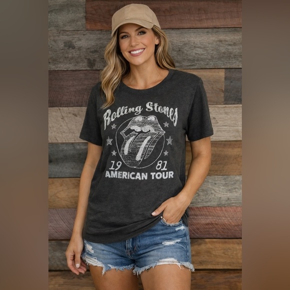 Maurices Tops - NWT-Rolling Stone’s 1981 American Tour Graphic Band Tee- XS